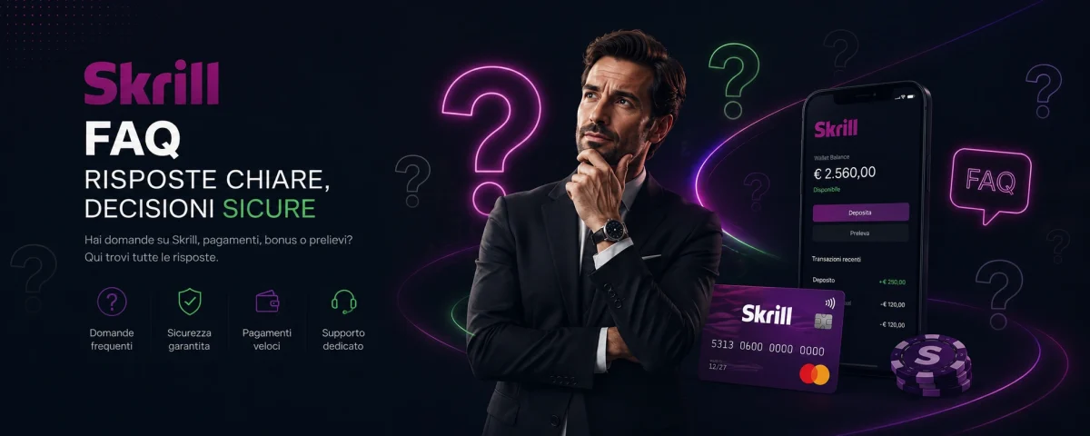 Casinò non AAMS con Skrill FAQ